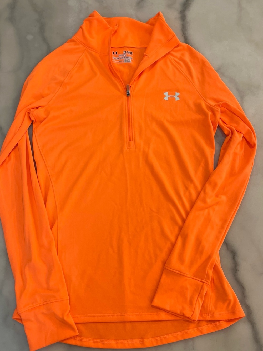 Under Armour Orange Semi-Fitted Performance Top